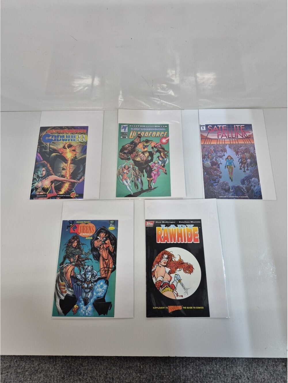 Lady Rawhide, Ultraforce, Queens, Setllite Falling Ashcan,  - Rare Near Mint